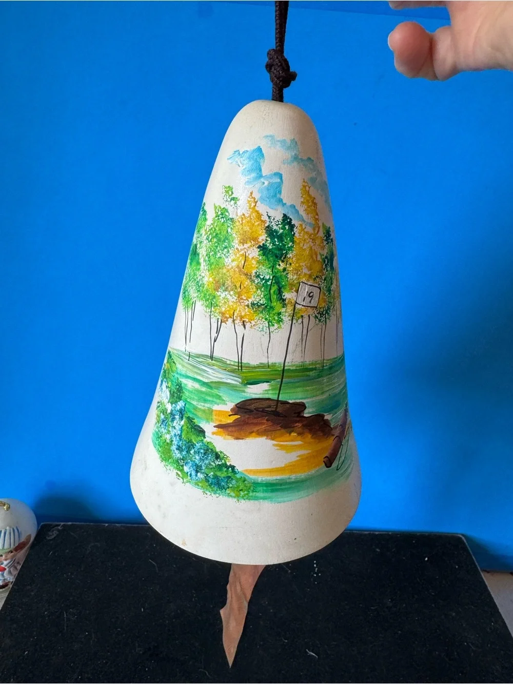 Vintage 1970 Dobe of Arizona ceramic wind chime bell